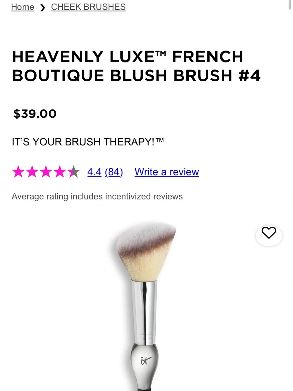 IT Cosmetics Heavenly Luxe blush/Powder Brush  number 4